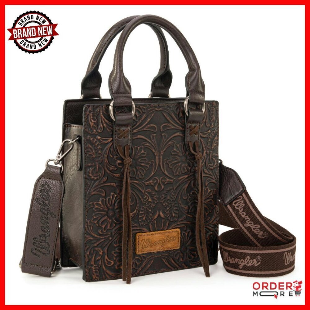 Western Fringe Crossbody Purse with Top Handle Mini Tote Bag